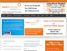 Tablet Screenshot of joinambitiousenergy.com